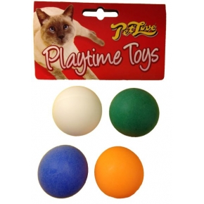 Petlove Ping Pong Balls for Cats 4 Pack